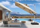 PURPLE LEAF Ampelschirm Rechteckig Beige mit Solar LED Bild 3