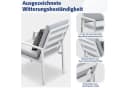 MeXo Gartenlounge-Set Aluminium 3-tlg. mit Kissen weiß Bild 5