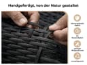 MeXo Gartenlounge-Set 4-tlg. Schwarz Polyrattan mit Kissen Bild 4