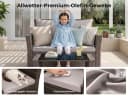 MeXo Gartenlounge-Set 4-tlg. Grau Polyrattan mit Kissen Bild 5