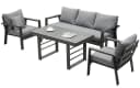 MeXo Gartenlounge-Set Aluminium 5-6 Personen, Wetterfestes Gartenmöbel Set Bild 1