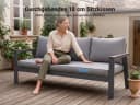 MeXo Gartenlounge-Set Aluminium 5-6 Personen, Wetterfestes Gartenmöbel Set Bild 5