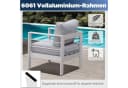 MeXo Gartenlounge-Set XXL Aluminium Outdoor Cremeweiß Bild 4