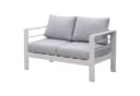 MeXo Loungesofa 2-Sitzer Aluminium Gartensofa weiß Bild 1