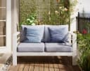 MeXo Loungesofa 2-Sitzer Aluminium Gartensofa weiß Bild 2