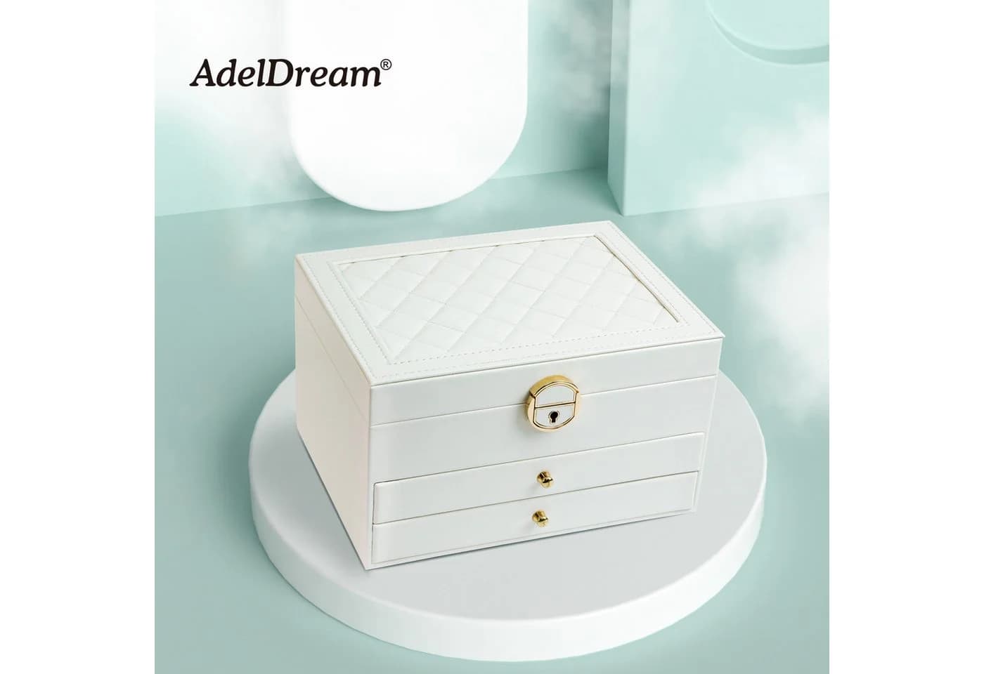 AdelDream Schmuckkasten Dreistöckig Weiß - Bild 4