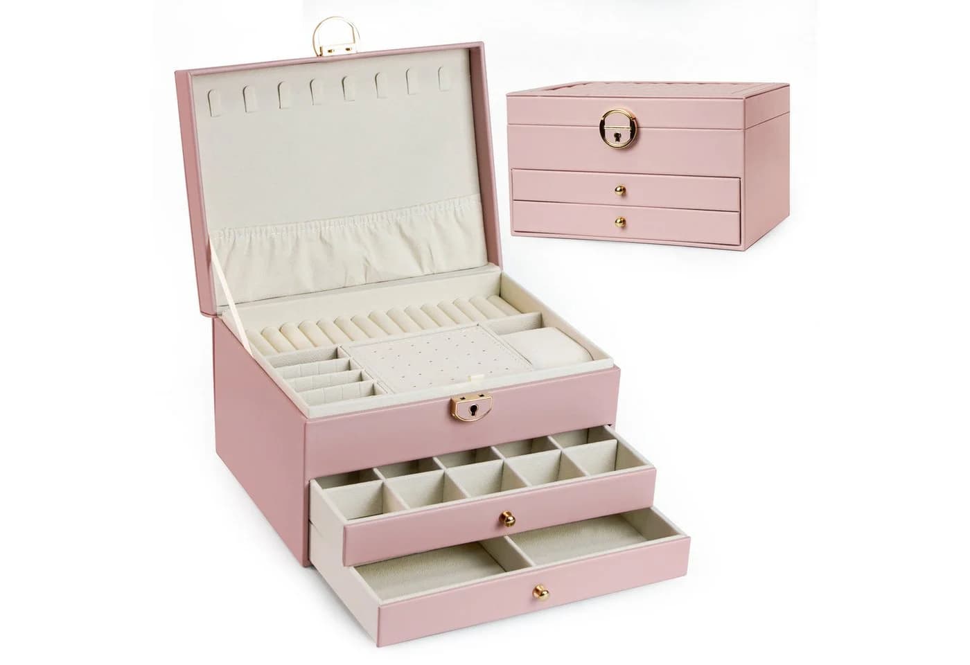 AdelDream Schmuckkasten dreistöckige Schmuckbox - Bild 2