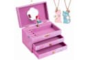 AdelDream Schmuckkasten Musik-Aufbewahrungsbox Rosa Bild 2