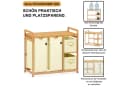 AdelDream Wäschekorb 140L Bambus mit 5 Fächern und Ablage Beige Bild 4