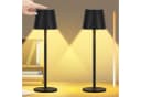 Kityhome Nachttischlampe 2Set LED-Tischlampen Dreifarbiges Dimmbares Licht 6000 mAh Bild 2