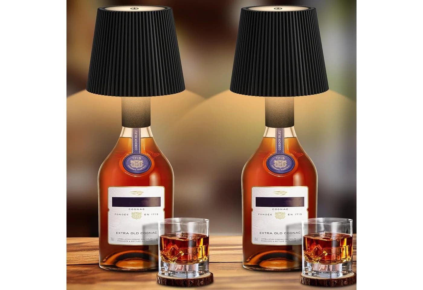 Kityhome Bettleuchte Weinflaschen-Leuchte Dimmbar USB-Aufladbar - Bild 2