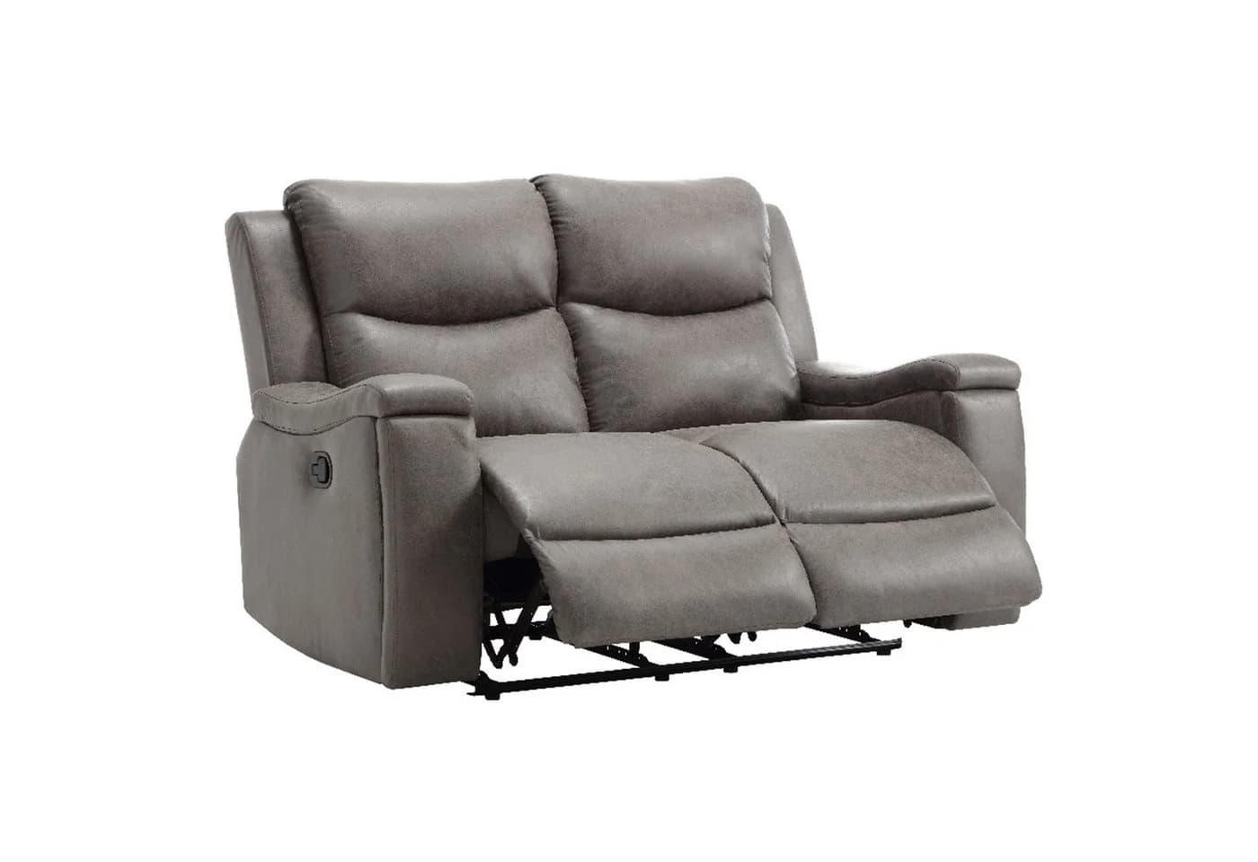 Happy Home Sofa 3-tlg. Polstergarnitur Grau mit Relaxfunktion - Bild 4