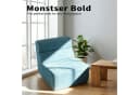 HappyHome Bodenstuhl Relaxsessel Blau/Grau mit 35D Schaumstoff Bild 4