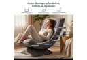 HappyHome Relaxsessel Grau Schwarz Weiß Verstellbar Klappbar Bild 5
