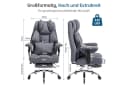 Happy Home Ergonomischer Bürostuhl 200kg – Chefsessel mit Fußstütze Bild 3