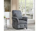 Happy Home Elektrischer Relaxsessel mit Liegefunktion Grau Cord Bild 1