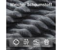 Happy Home Elektrischer Relaxsessel mit Liegefunktion Grau Cord Bild 4