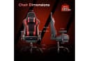 Seenda Gaming-Stuhl Ergonomischer Bürostuhl Schwarz/Rot Bild 3