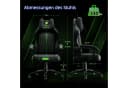 Seenda Gaming-Stuhl GCP-18 Schwarz Ergonomisch mit verstellbarer Rückenlehne Bild 3