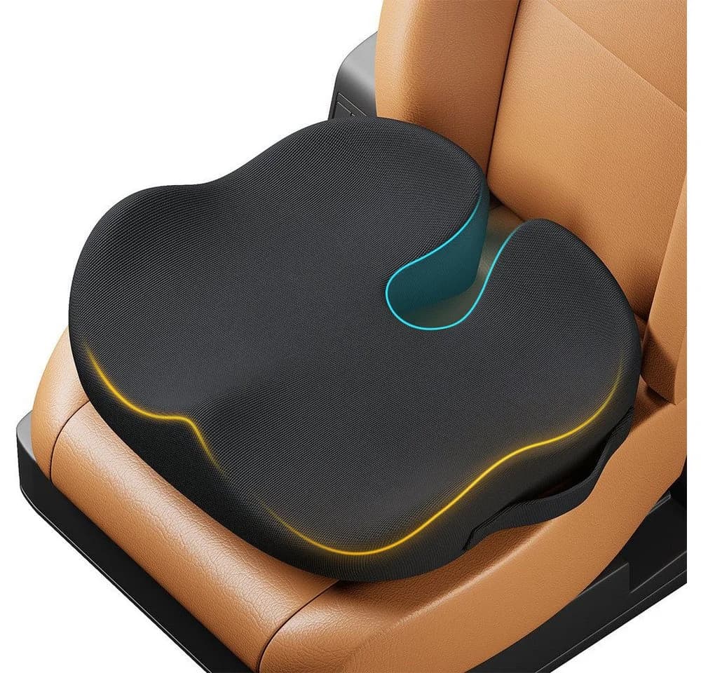 ProtoArc Sitzkissen Orthopädisch Memory Foam Schwarz Anti-Rutsch - Bild 2
