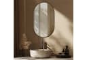 EMKE Ovaler Wandspiegel Ohne Rahmen 70x40cm HD Glas Bild 2