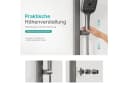 EMKE Duschsystem mit Thermostat und Bluetooth Anthrazit Matt Bild 3
