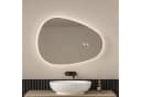 EMKE Badspiegel mit LED-Beleuchtung Asymmetrisch Tropfenform Bild 2