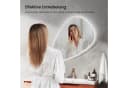 EMKE Badspiegel mit LED-Beleuchtung Asymmetrisch Tropfenform Bild 5