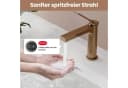EMKE Waschtischarmatur Einhebel Badezimmer Mischbatterie Chrom/Rose Gold/Weiß Bild 1