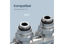 EMKE Heizkörperthermostat Multiblock Set für Heizkörper Anschlussarmatur Ventil mit Thermostat Bild 3