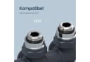 EMKE Heizkörperthermostat Multiblock Set Messing Chrom Anthrazit Weiß Bild 3