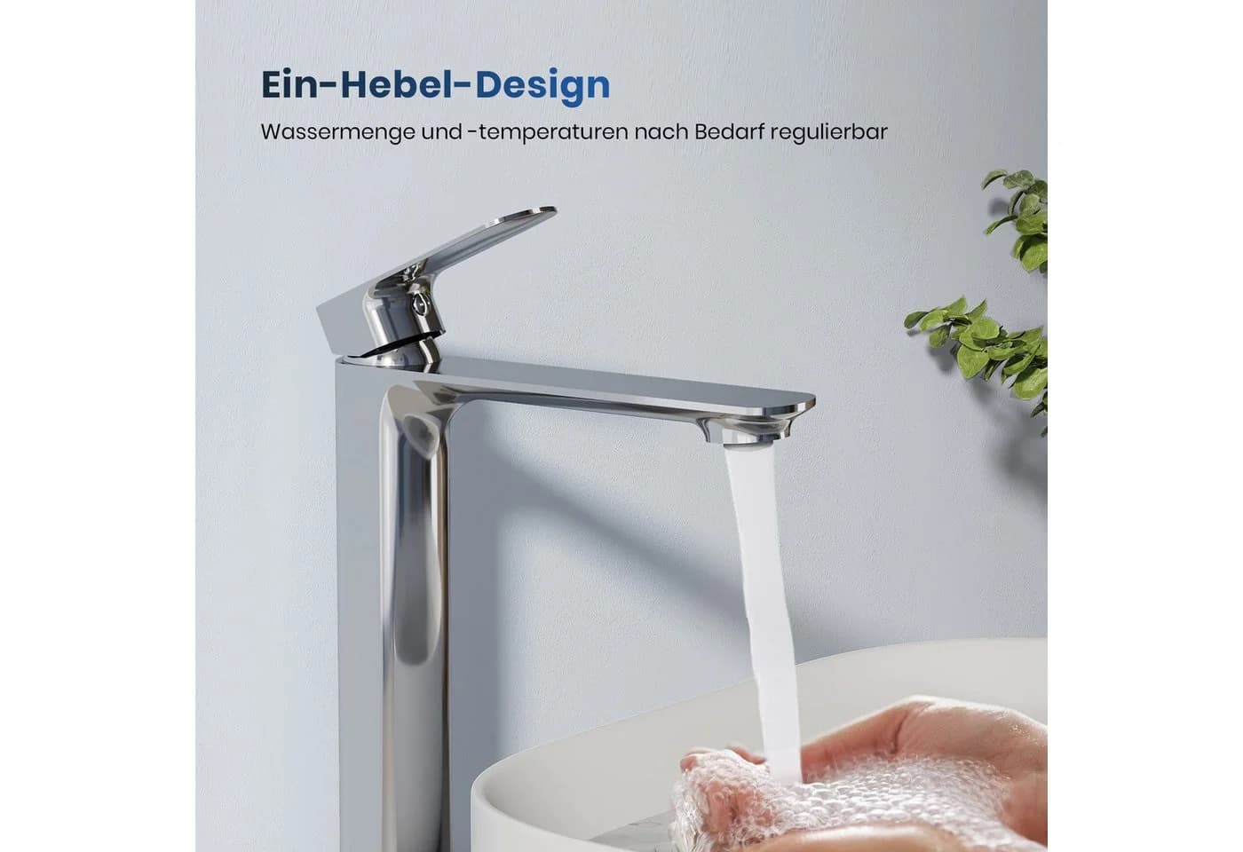 EMKE Waschtischarmatur Messing Einhebelmischer - Bild 3