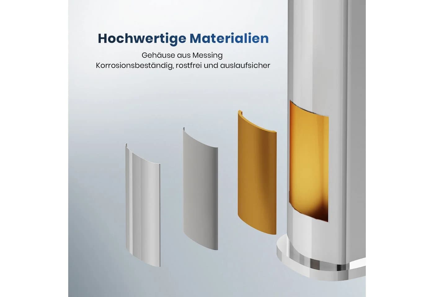 EMKE Waschtischarmatur Messing Einhebelmischer - Bild 4