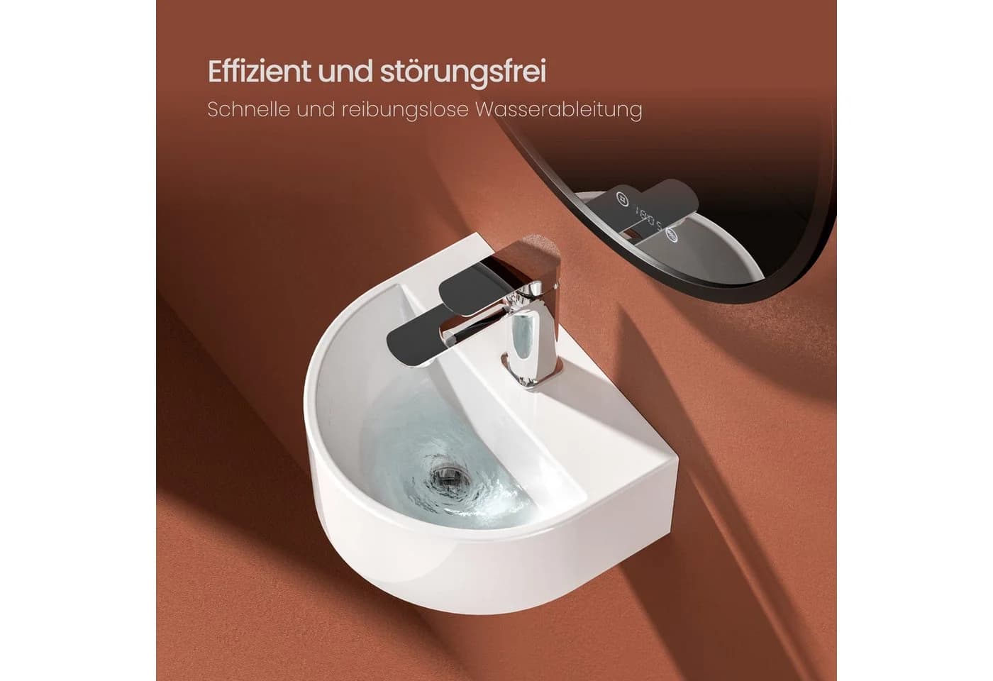 EMKE Aufsatzwaschbecken Oval Weiß Keramik - Bild 4