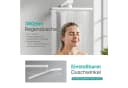 EMKE Duschsystem mit Thermostat, Regendusche und Handbrause Schwarz/Silber Bild 4