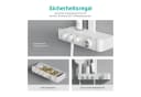 EMKE Duschsystem mit Thermostat, Regendusche und Handbrause Schwarz/Silber Bild 5