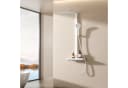 EMKE Duschsystem mit Thermostat, 4 Strahlarten, Regendusche 36x24cm, Glasablage Bild 2