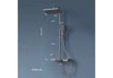 EMKE Duschsystem mit Thermostat Regendusche Anthrazit Matt/Chrom/Weiß Bild 1