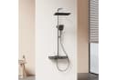 EMKE Duschsystem mit Thermostat Regendusche Anthrazit Matt/Chrom/Weiß Bild 2