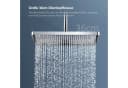 EMKE Duschsystem mit Thermostat Regendusche Komplettset mit Thermostat und Duscharmatur, Höhe 85 cm, 3 Strahlarten, mit Ablage und Kopfbrause, Farbe: Anthrazit Matt/Chrom/Weiß Bild 5