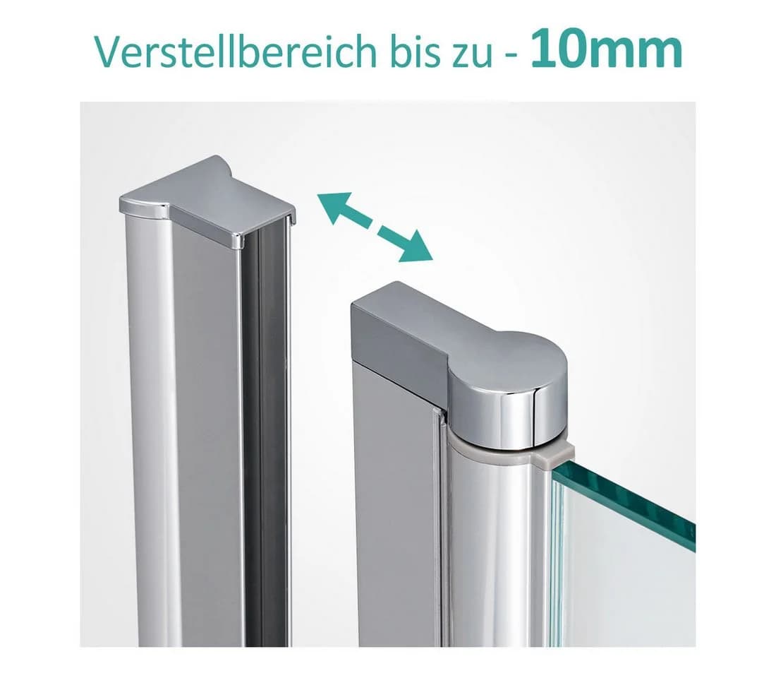 EMKE Badewannenaufsatz Duschwand 2-teilig Faltbar Schwenkbar - Bild 5
