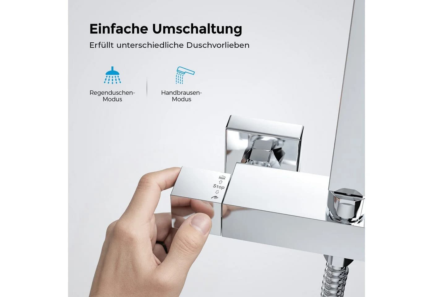 MEYKOERS Duschsystem mit Thermostat Regendusche 30x30 cm - Bild 5