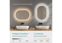 EMKE Badspiegel LED dimmbar Antibeschlag Touchschalter Bild 3