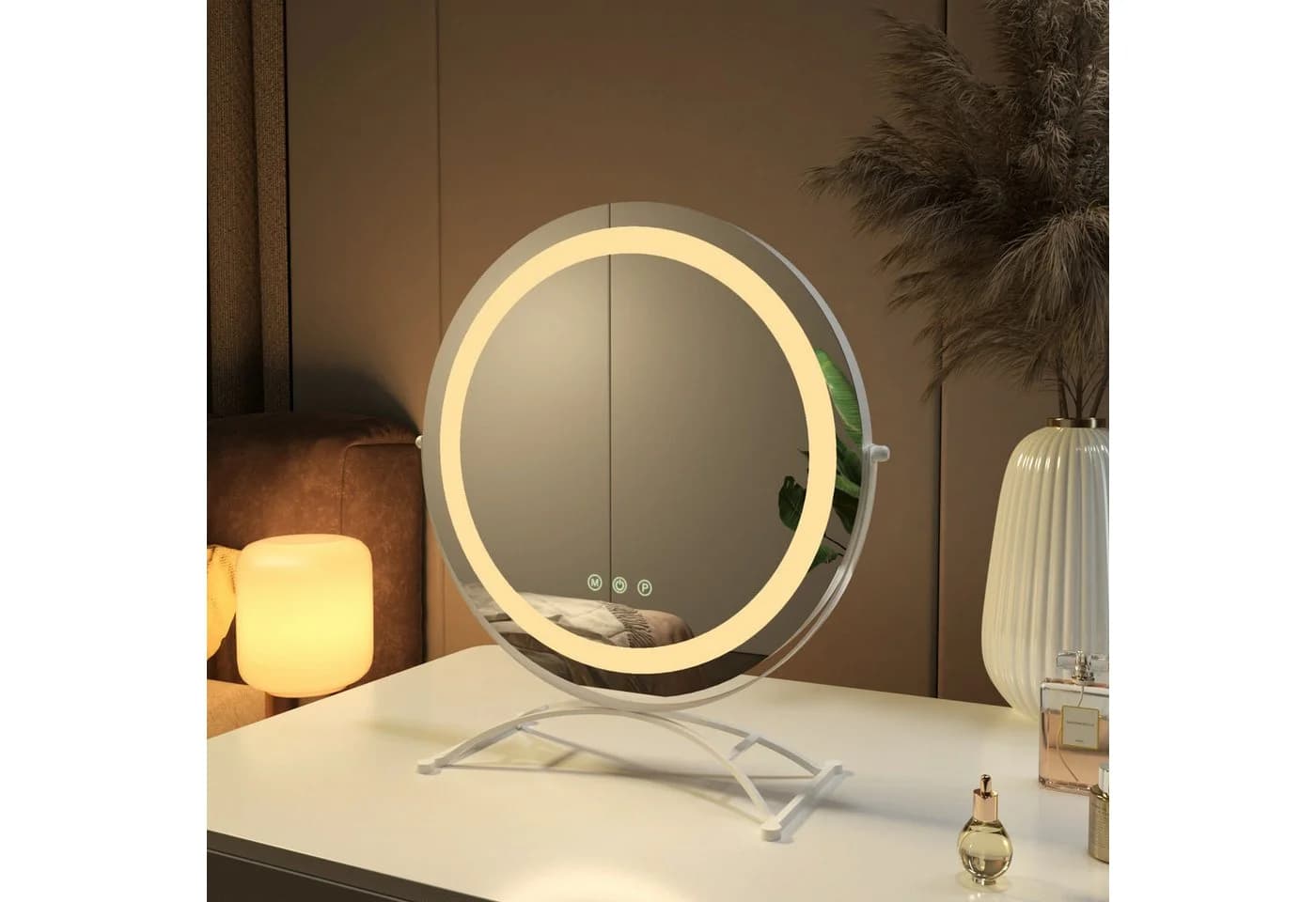 EMKE Kosmetikspiegel 360° Drehbar LED Beleuchtung