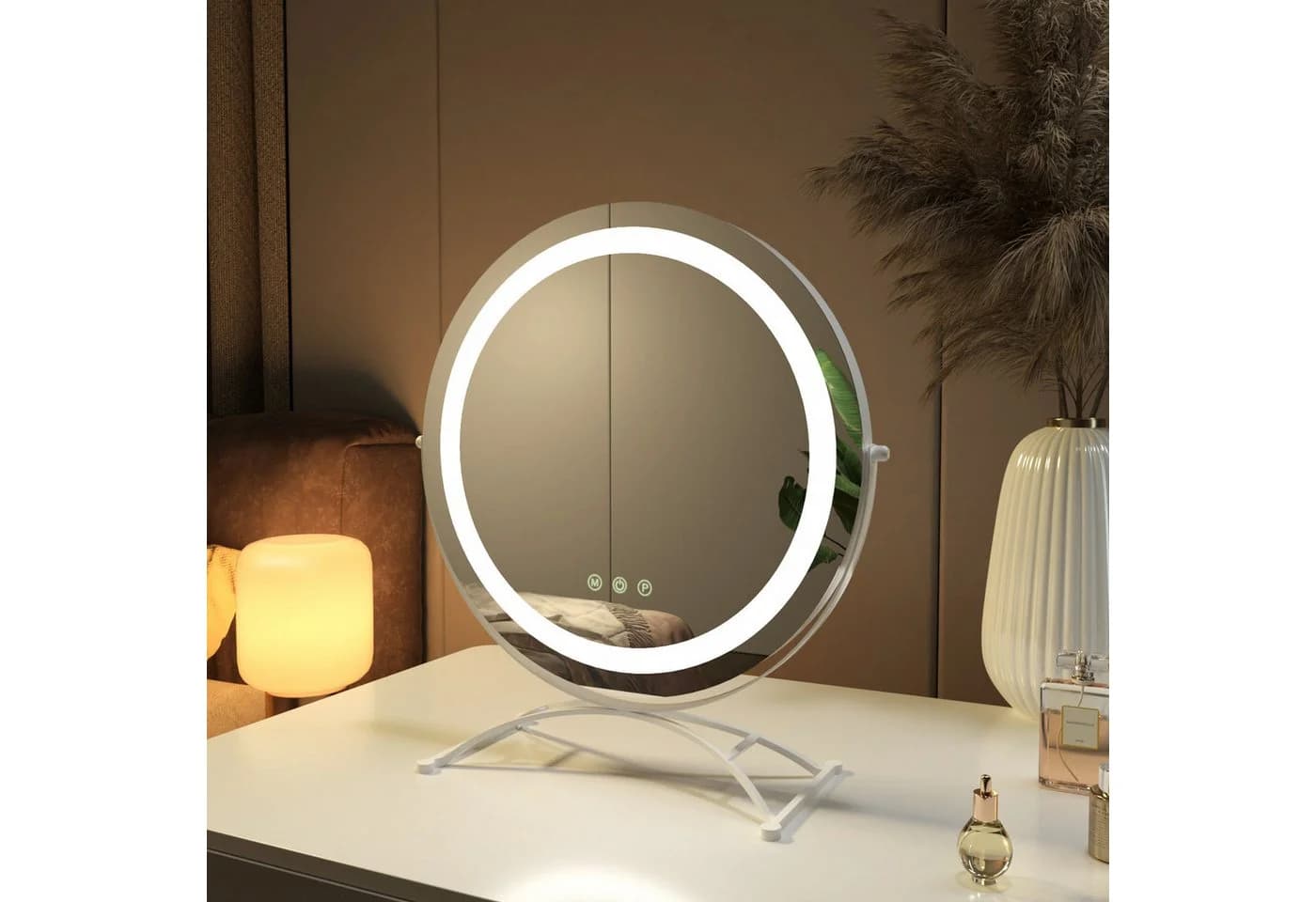EMKE Kosmetikspiegel 360° Drehbar LED Beleuchtung - Bild 2