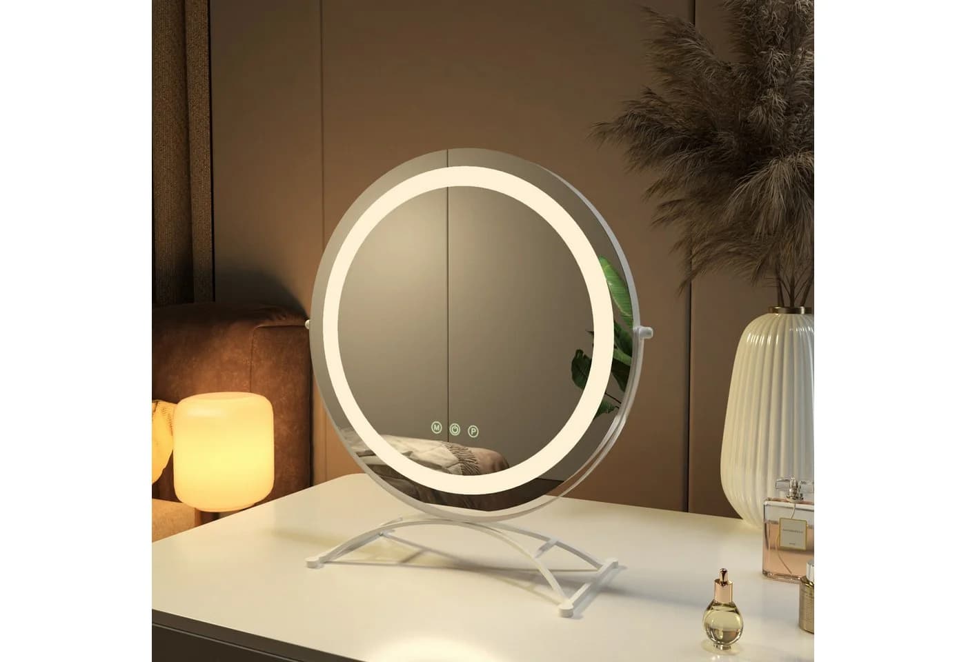 EMKE Kosmetikspiegel 360° Drehbar LED Beleuchtung - Bild 3