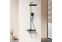 EMKE Duschsystem mit Thermostat Regendusche Schwarz Bild 2