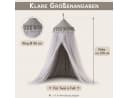 LMaxhome Himmelbett Betthimmel mit Moskitonetz grau Bild 5