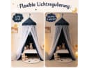 LMaxhome Himmelbett Betthimmel mit Moskitonetz blau Bild 1