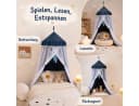 LMaxhome Himmelbett Betthimmel mit Moskitonetz blau Bild 4
